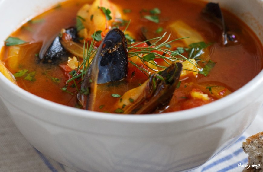Пряный суп из морепродуктов