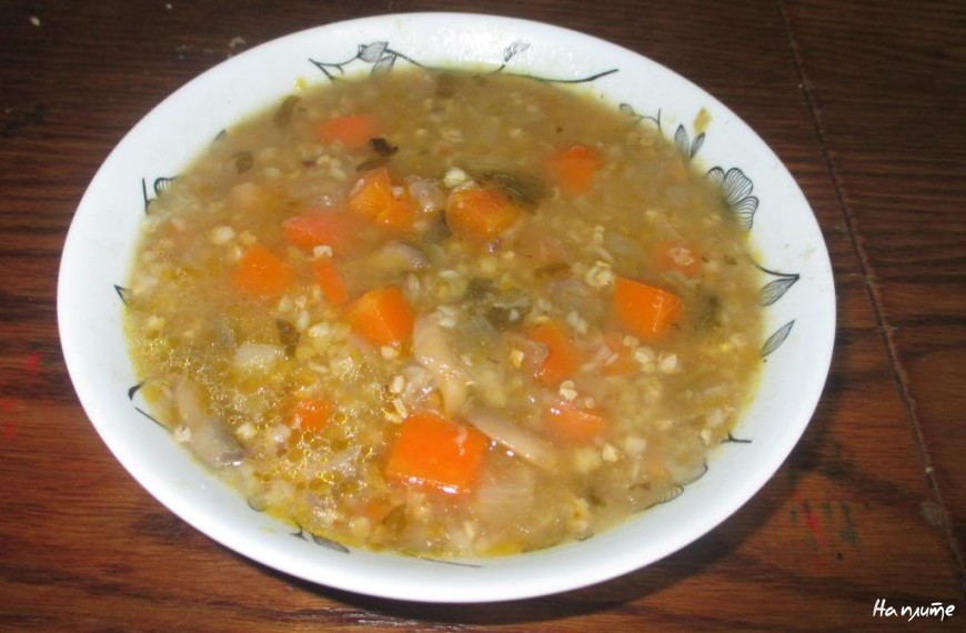Гречневый суп с телятиной