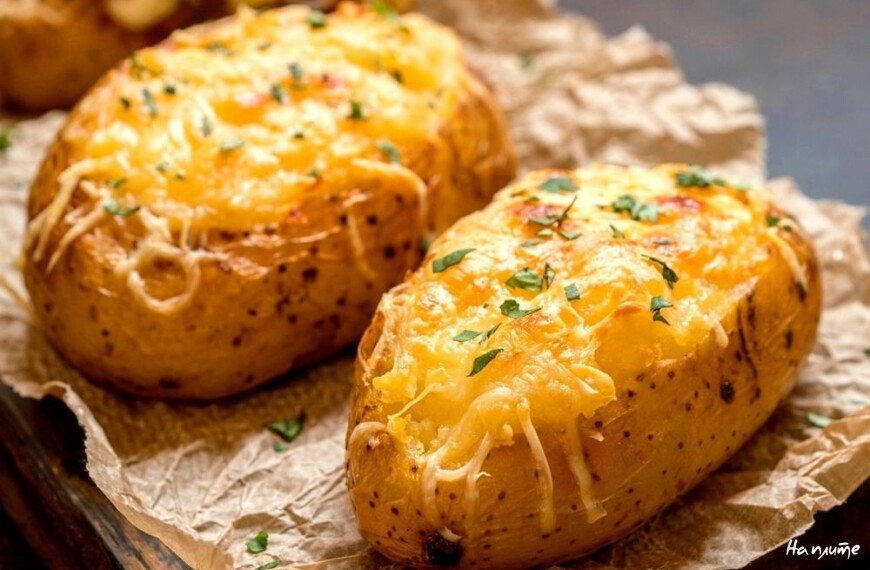 ЗАПЕЧЕННЫЙ КАРТОФЕЛЬ С НАЧИНКОЙ